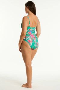 Sea Level Pacifico Twist Front One Piece Sea Level Pacifico Twist Front One Piece Splash Swimwear One Pieces