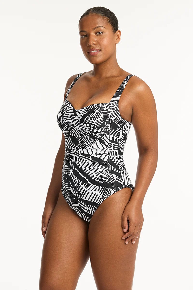 Sea Level Pampas Twist Front Multifit One Piece - Black  Shop Sea Level Carnivale Twist Front Multifit One Piece in Citrus | Australian Swimwear Brands at Splash Swimwear Splash Swimwear One Pieces