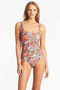 Parkland Square Neck One Piece - Khaki - Sea Level - Splash Swimwear  - Feb23, One Pieces, Sea Level, square neck, Womens, womens swim - Splash Swimwear 