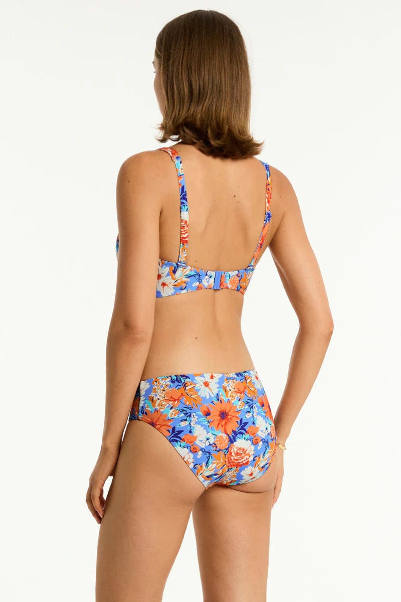 Sea Level Rio Mid Bikini Pant - Iris Sea Level Rio Mid Bikini Pant - Iris Splash Swimwear Bikini Bottoms