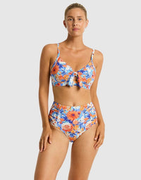 Sea Level Rio Tie Front DD/E Cup Bralette - Iris Sea Level Rio Tie Front DD/E Cup Bralette - Iris Splash Swimwear Bikini Tops