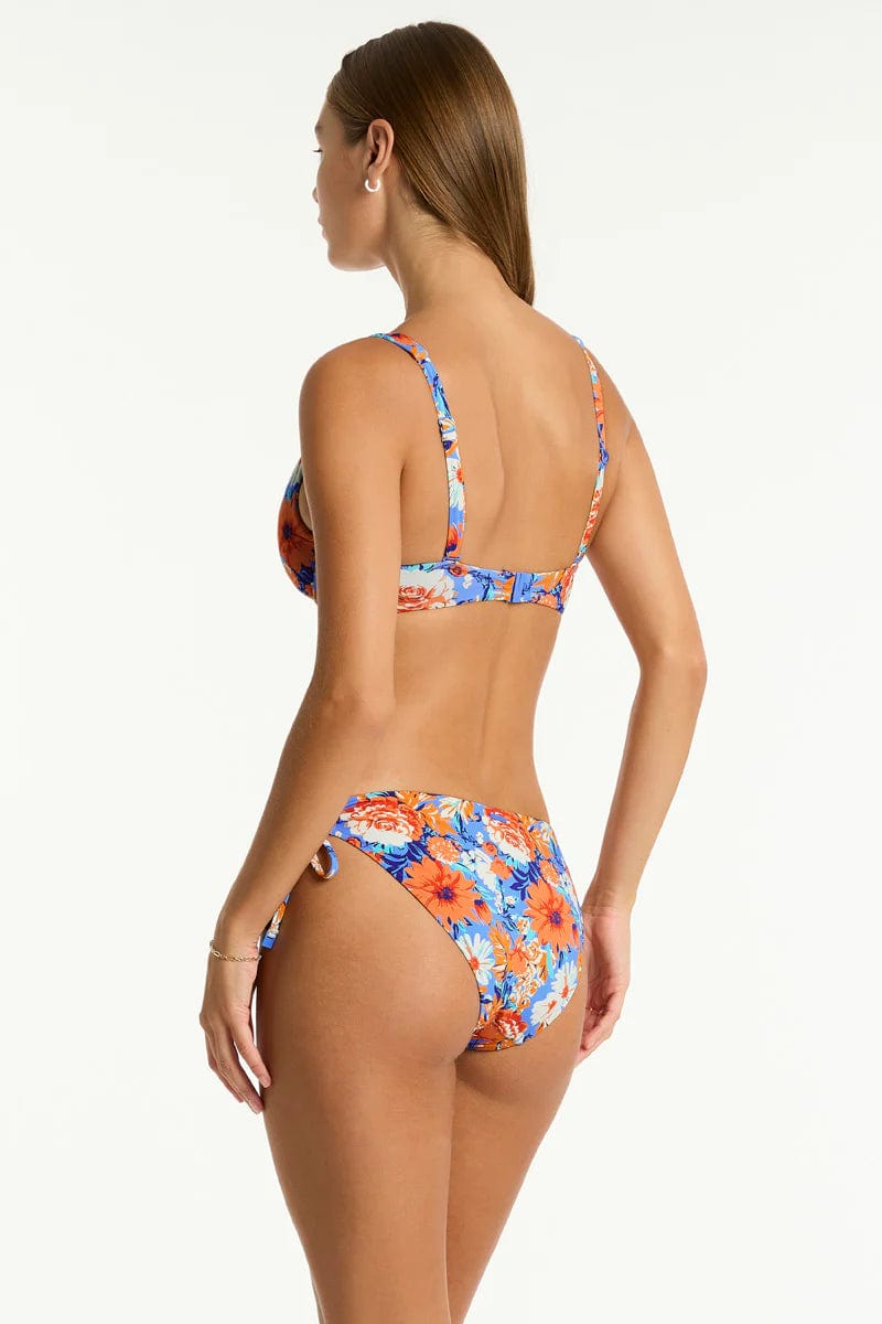 Sea Level Rio Tie Side Cheeky Pant - Iris Sea Level Rio Tie Side Cheeky Pant - Iris Splash Swimwear Bikini Bottoms