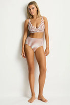 Sea Level Sea Level Amour Cross Front Multi Fit Bra Top Sea Level Amour Cross Front Multi Fit Bra Top Splash Swimwear Bikini Tops