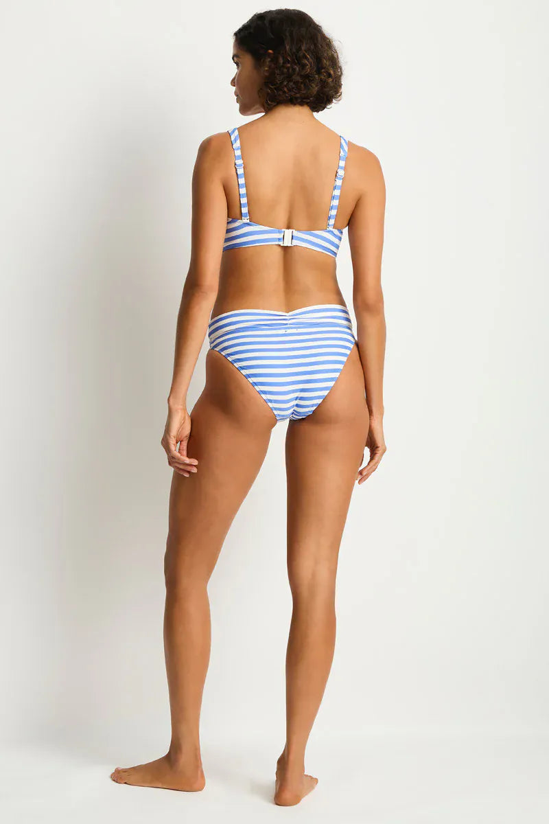 Sea Level Sea Level Amour Cross Front Multi Fit Bra Top - Denim Blue Sea Level Amour Cross Front Multi Fit Bra Top - Denim Blue Splash Swimwear Bikini Tops