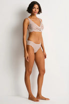 Sea Level Sea Level Amour Cross Front Multi Fit Top & Mid Pant - Tan Sea Level Amour Cross Front Multi Fit Top & Mid Pant - Tan Splash Swimwear Bikini Set