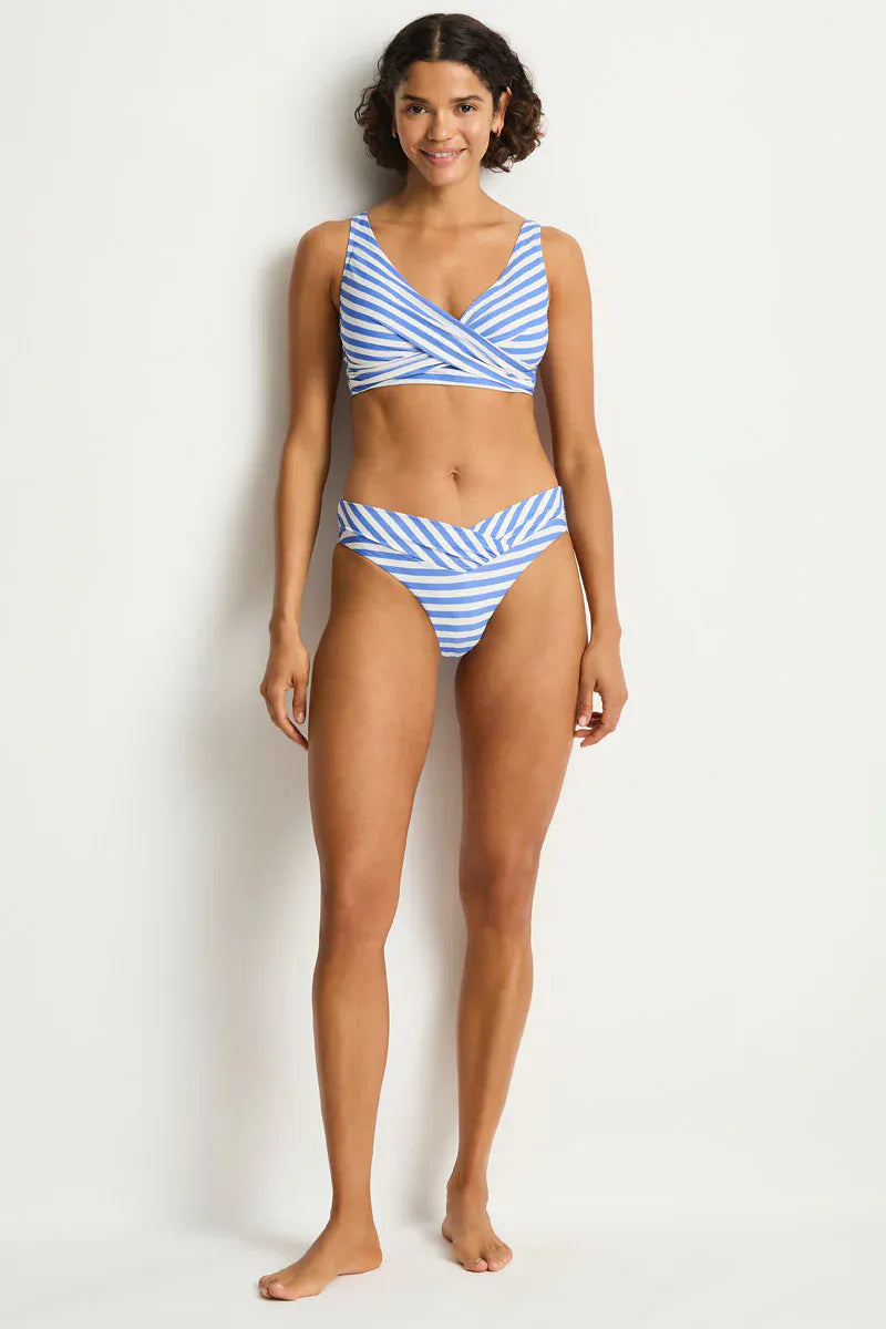 Sea Level Sea Level Amour V Front Mid Pant - Denim Blue Sea Level Amour V Front Mid Pant - Denim Blue Splash Swimwear Bikini Bottoms