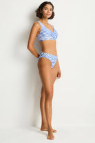 Sea Level Sea Level Amour V Front Mid Pant - Denim Blue Sea Level Amour V Front Mid Pant - Denim Blue Splash Swimwear Bikini Bottoms