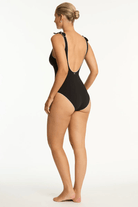 Sea Level Sea Level Babylon Bow Tie Longline Scoop Back One Piece - Black Sea Level Babylon Bow Tie Longline Scoop Back One Piece - Black Splash Swimwear