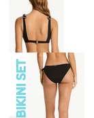 Sea Level Sea Level Babylon Bow Tie Plunge Top & Bow Tie Pant Sea Level Babylon Bow Tie Plunge Top & Bow Tie Pant Splash Swimwear Bikini Set AU12/US8 1000032168