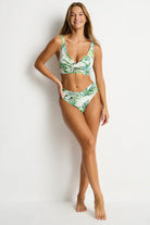 Sea Level Sea Level Breezer Twist Mid Bikini Pant - White Sea Level Breezer Twist Mid Bikini Pant - White Splash Swimwear Bikini Bottoms