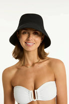 Sea Level Sea Level Canvas Bucket Hat - Black SL8157AC Sea Level Canvas Bucket Hat - Black Splash Swimwear Hats O/S