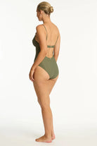 Sea Level Sea Level Caracus Balconette Bra One Piece - Khaki Sea Level Caracus Balconette Bra One Piece - Khaki Splash Swimwear One Pieces