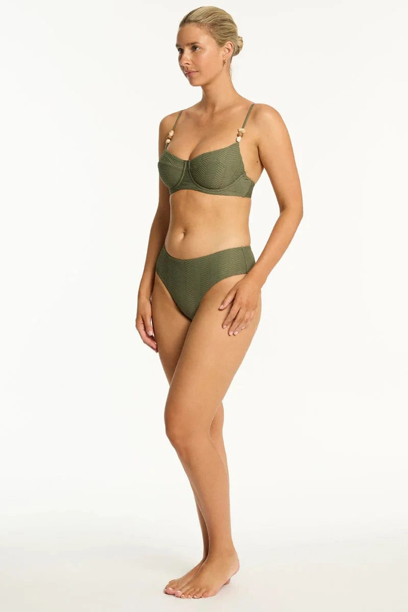 Sea Level Sea Level Caracus Balconette Bra Top - Khaki Sea Level Caracus Balconette Bra Top - Khaki Splash Swimwear Bikini Tops
