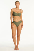 Sea Level Sea Level Caracus Balconette Bra Top - Khaki Sea Level Caracus Balconette Bra Top - Khaki Splash Swimwear Bikini Tops