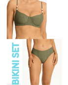 Sea Level Sea Level Caracus Balconette Bra Top & Mid Bikini Pant Set - Khaki Sea Level Caracus Balconette Bra Top & Mid Bikini Pant Set Splash Swimwear Bikini Set AU10/US6 1000029853