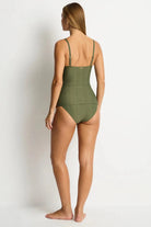 Sea Level Sea Level Caracus Cross Front Multifit Singlet Top - Khaki Sea Level Caracus Cross Front Multifit Singlet Top - Khaki Splash Swimwear Singlet