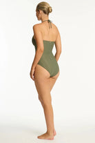 Sea Level Sea Level Caracus Longline Halter One Piece - Khaki Sea Level Caracus Longline Halter One Piece - Khaki Splash Swimwear One Pieces
