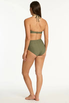 Sea Level Sea Level Caracus Panelled High Waist Pant - Khaki Sea Level Caracus Panelled High Waist Pant - Khaki Splash Swimwear Bikini Bottoms