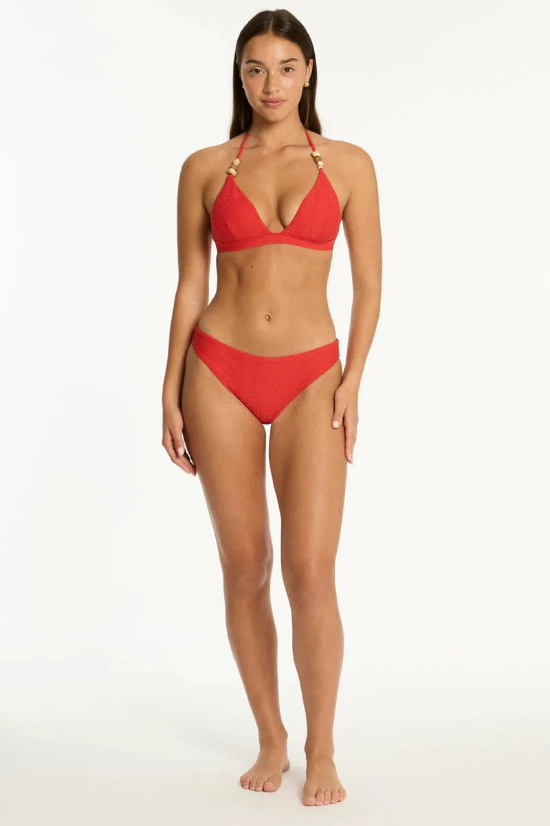 Sea Level Sea Level Caracus Regular Cheeky Pant - Spice Red Sea Level Caracus Regular Cheeky Pant - Spice Red Splash Swimwear Bikini Bottoms