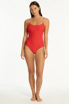 Sea Level Sea Level Caracus Scoop Neck One Piece - Spice Red Sea Level Caracus Scoop Neck One Piece - Spice Red Splash Swimwear One Pieces