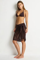 Sea Level Sea Level Castaway Mid Length Mesh Wrap Sea Level Castaway Mid Length Mesh Wrap Splash Swimwear