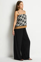 Sea Level Sea Level Costa Bandeau Top - Black Print Sea Level Costa Bandeau Top - Black Print Splash Swimwear Tops