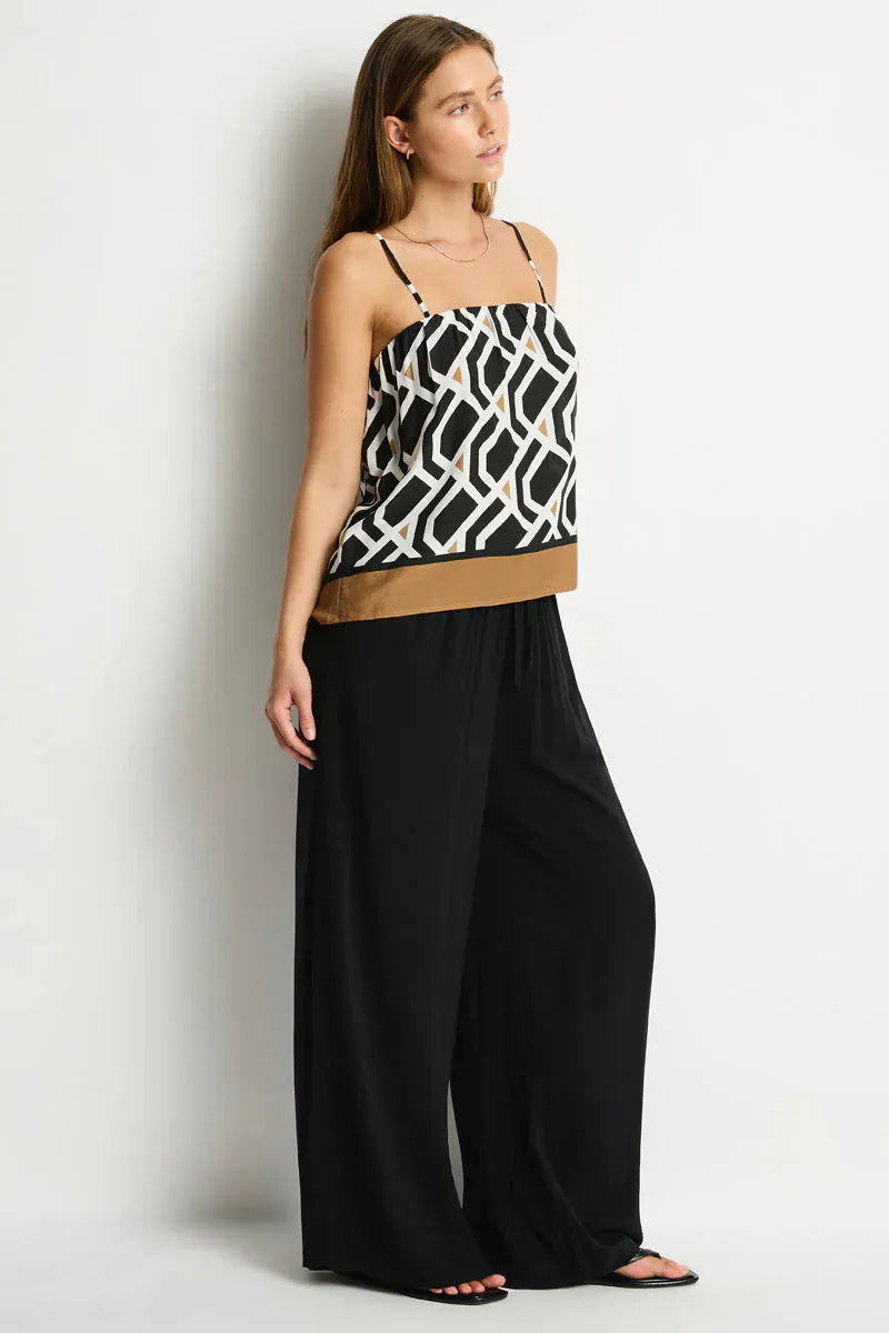 Sea Level Sea Level Costa Bandeau Top - Black Print Sea Level Costa Bandeau Top - Black Print Splash Swimwear Tops