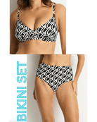 Sea Level Sea Level Costa Cross Front Bra Top &  High Waist Pant - Black Sea Level Costa Cross Front Bra Top &  High Waist Pant - Black Splash Swimwear Bikini Set AU12/US8