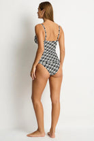 Sea Level Sea Level Costa Cross Front Multifit Singlet Top - Black Sea Level Costa Cross Front Multifit Singlet Top - Black Splash Swimwear Tankini Tops