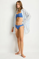 Sea Level Sea Level Dottie Cruise Shirt - Denim Blue Sea Level Dottie Cruise Shirt - Coconut Splash Swimwear Tops