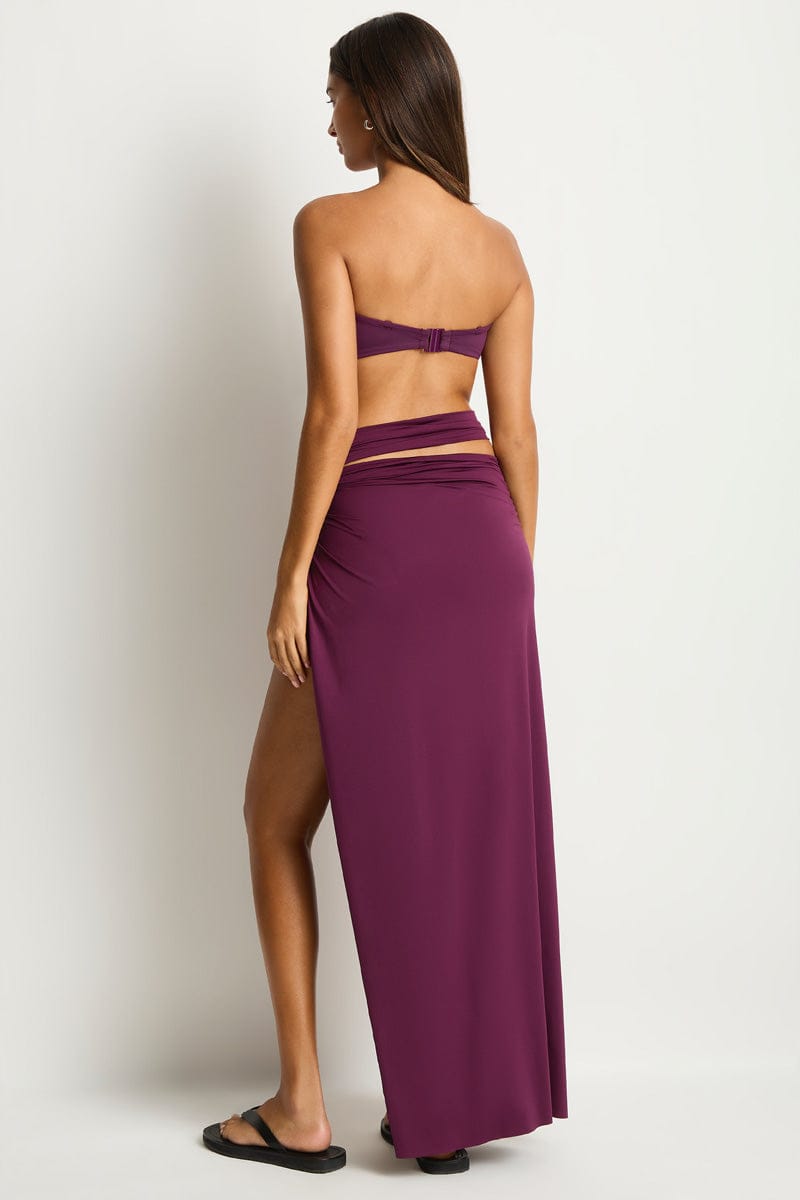 Sea Level Sea Level Eco Essentials Claret Essentials Edit Multi Wear Skirt Sea Level Eco Essentials Claret Essentials Edit Multi Wear Skirt Splash Swimwear Skirt