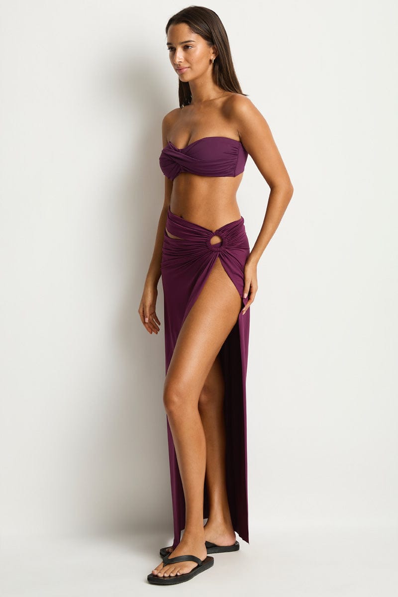 Sea Level Sea Level Eco Essentials Claret Essentials Edit Multi Wear Skirt Sea Level Eco Essentials Claret Essentials Edit Multi Wear Skirt Splash Swimwear Skirt