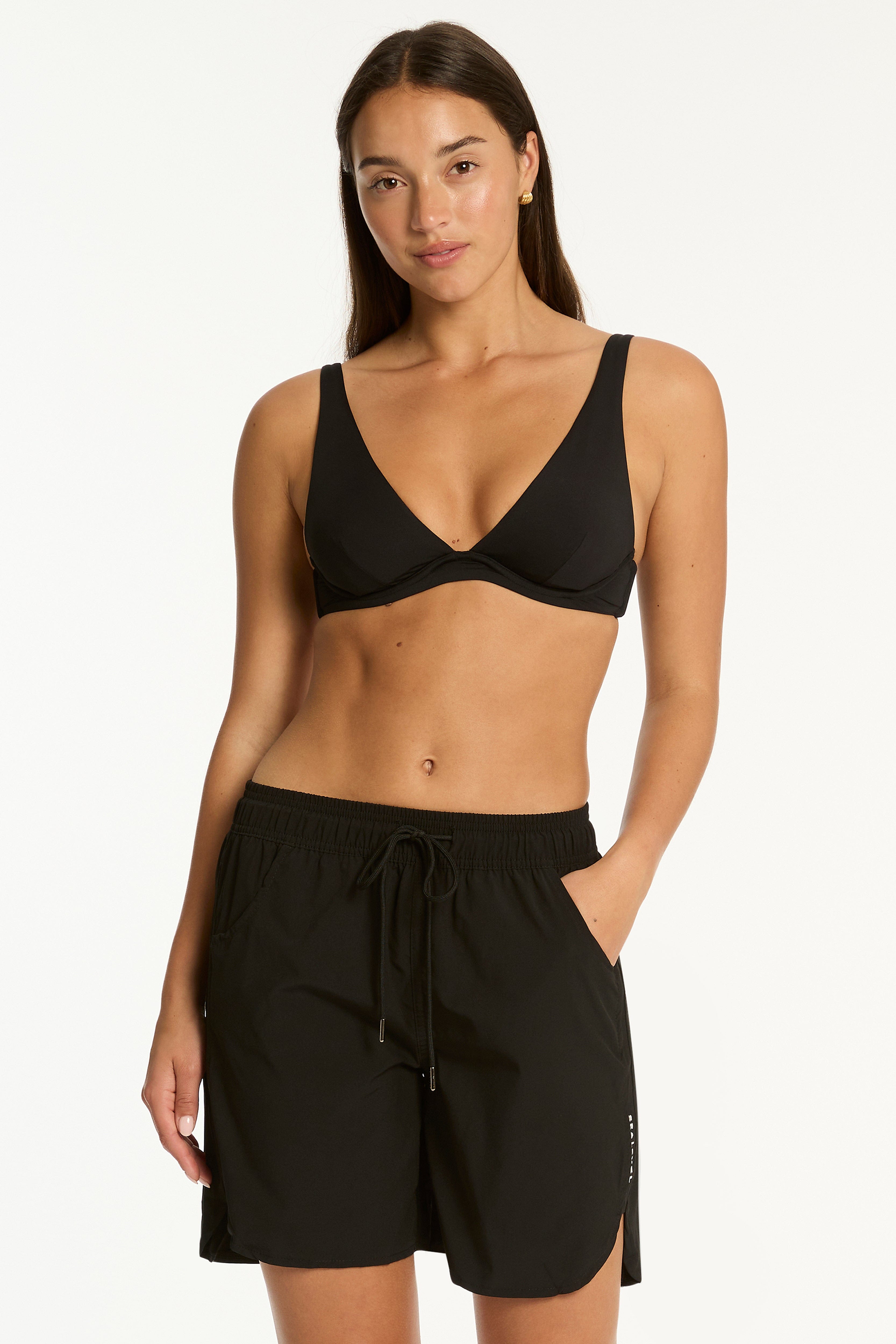 Sea Level Sea Level Essentials 7 Inch Boardshort - Black Sea Level Essentials 7 Inch Boardshort - Black Splash Swimwear Boardshorts