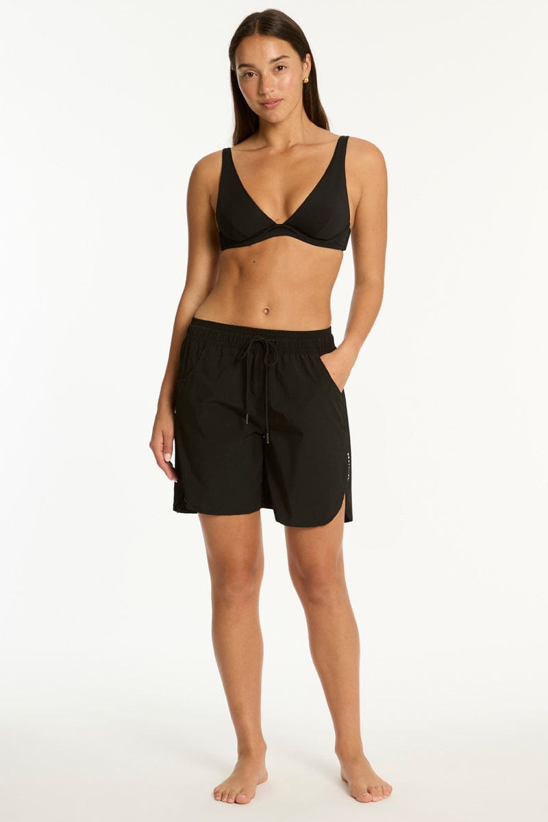 Sea Level Sea Level Essentials 7 Inch Boardshort - Black Sea Level Essentials 7 Inch Boardshort - Black Splash Swimwear Boardshorts