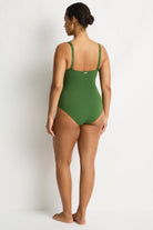 Sea Level Sea Level Essentials Edit Cross Front Multifit One Piece - Palm Sea Level Essentials Edit Cross Front Multifit One Piece - Palm Splash Swimwear One Piece