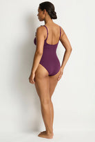 Sea Level Sea Level Essentials Edit D/DD Cup Frill One Piece - Claret Sea Level Essentials Edit D/DD Cup Frill One Piece - Claret Splash Swimwear One Piece