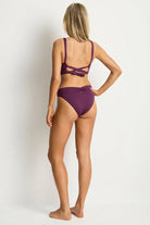 Sea Level Sea Level Essentials Edit V Front Mid Pant - Claret Sea Level Essentials Edit V Front Mid Pant - Claret Splash Swimwear Bikini Bottoms