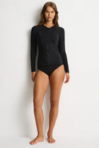 Sea Level Sea Level Essentials Long Sleeve Rash Vest SL5058ECO Sea Level Essentials Long Sleeve Rash Vest Splash Swimwear Rashies & Sunsuits Black / 8 9347760410047