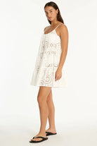 Sea Level Sea Level Ibiza Tie Back Short Sundress - White Sea Level Ibiza Tie Back Short Sundress - White Splash Swimwear Dresses