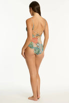 Sea Level Sea Level Java Cross Back Tri One Piece - Coral Sea Level Java Cross Back Tri One Piece - Coral Splash Swimwear One Pieces