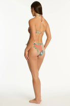Sea Level Sea Level Java Tie Side Cheeky Pant - Coral Sea Level Java Tie Side Cheeky Pant - Coral Splash Swimwear Bikini Bottoms