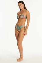 Sea Level Sea Level Java Tie Side Cheeky Pant - Coral Sea Level Java Tie Side Cheeky Pant - Coral Splash Swimwear Bikini Bottoms