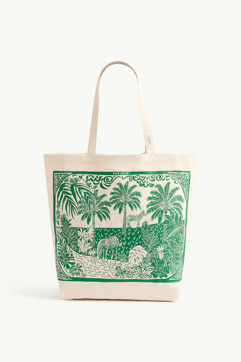 Sea Level Sea Level Jungle Beach Tote Bag - Kelly Green SL8174AC Sea Level Jungle Beach Tote Bag - Kelly Green Splash Swimwear OS