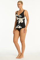 Sea Level Sea Level La Luna Cross Front Swing Tankini Sea Level La Luna Cross Front Swing Tankini Splash Swimwear