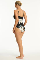 Sea Level Sea Level La Luna Wrap Front DD/E One Piece - Black Sea Level La Luna Wrap Front DD/E One Piece - Black Splash Swimwear