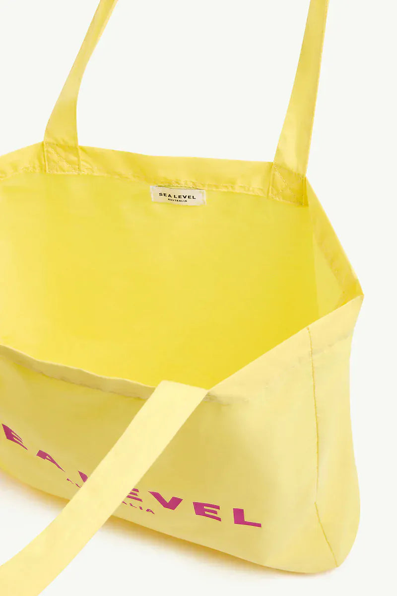 Sea Level Sea Level Logo Cotton Beach Tote Sea Level Logo Cotton Beach Tote Splash Swimwear