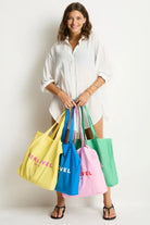 Sea Level Sea Level Logo Cotton Beach Tote Sea Level Logo Cotton Beach Tote Splash Swimwear