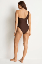 Sea Level Sea Level Luminara One Shoullder One Piece - Cocoa Sea Level Luminara One Shoullder One Piece - Cocoa Splash Swimwear