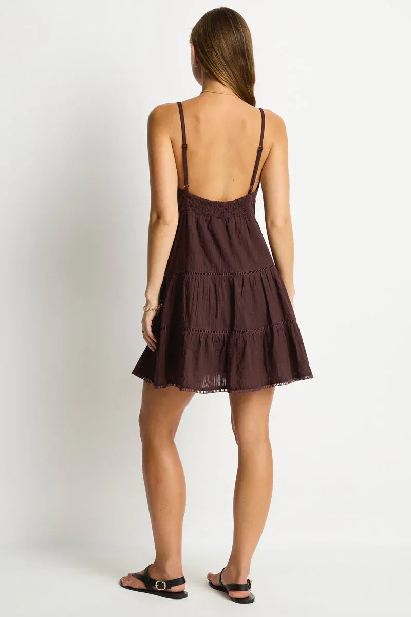 Sea Level Sea Level Ripples Cami Beach Dress - Cocoa Sea Level Ripples Cami Beach Dress - Cocoa Splash Swimwear