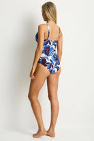 Sea Level Sea Level Rumba Cross Front Multifit One Piece - Denim Blue Sea Level Rumba Cross Front Multifit One Piece - Denim Blue Splash Swimwear One Piece